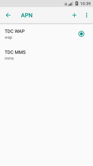 Sélectionnez le bouton du Menu