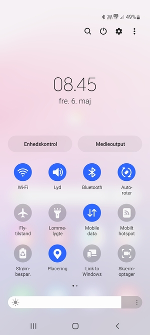 Slå Wi-Fi og Bluetooth fra