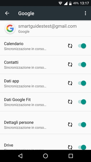 Le tue informazioni verranno sincronizzate