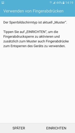Wählen Sie SPÄTER