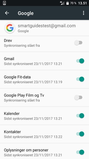 Vælg Menu-knappen