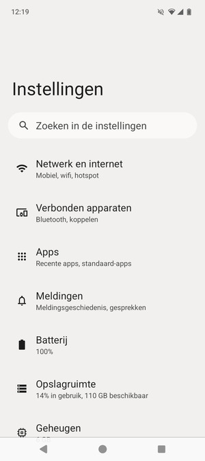 Selecteer Netwerk en internet