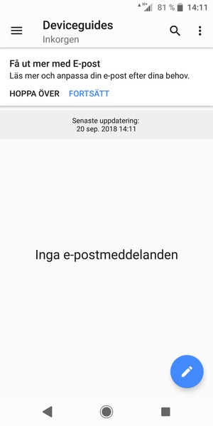 Ditt konto är redo att användas