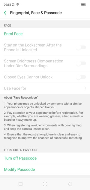 Your phone is now secure with a screen lock