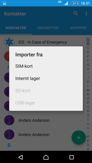 Vælg SIM-kort