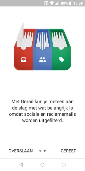 Selecteer GEREED