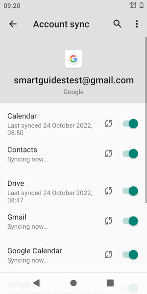 Your contacts from Google will now be synced to your Bmobile