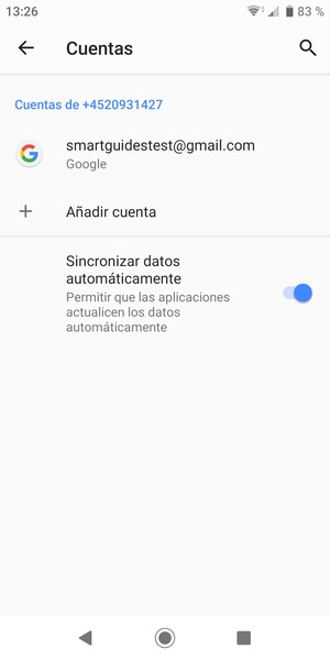 Seleccione su cuenta Google