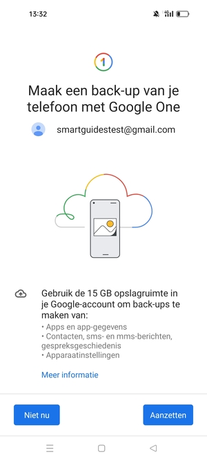 Selecteer Aanzetten