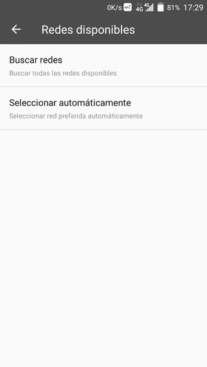 Seleccione Buscar redes