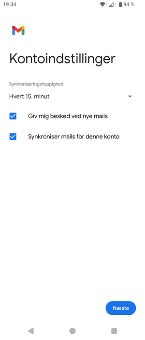 Vælg Næste