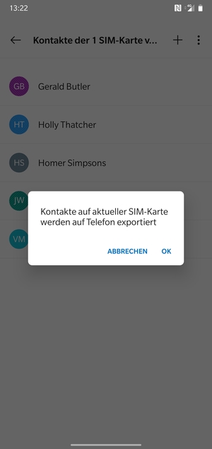 Wählen Sie OK