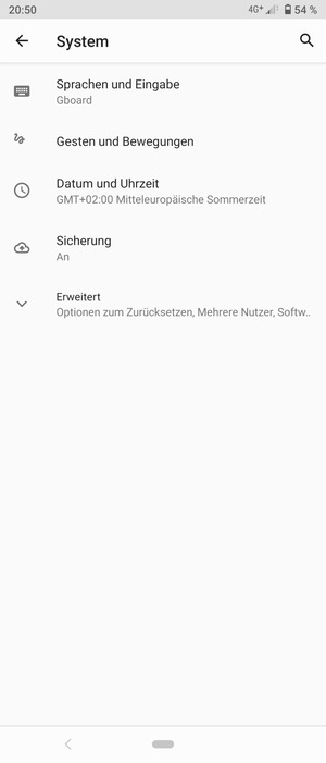 Wählen Sie Erweitert