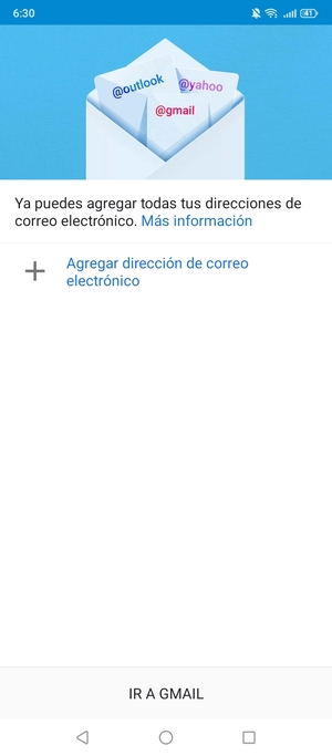 Seleccione Agregar dirección de correo electrónico