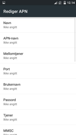 Skriv inn internett-informasjon