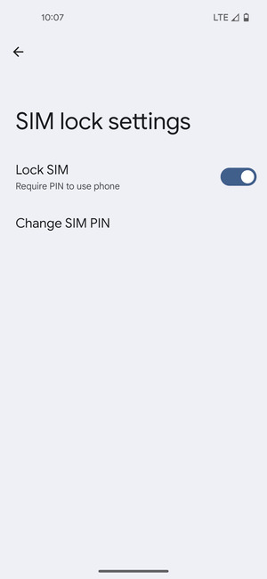 Select Change SIM PIN
