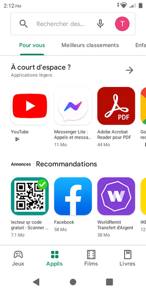 Select the search bar