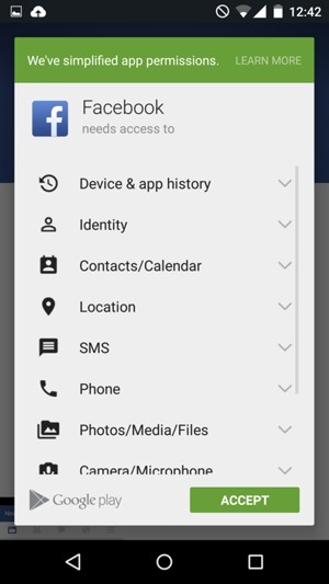Select ACCEPT