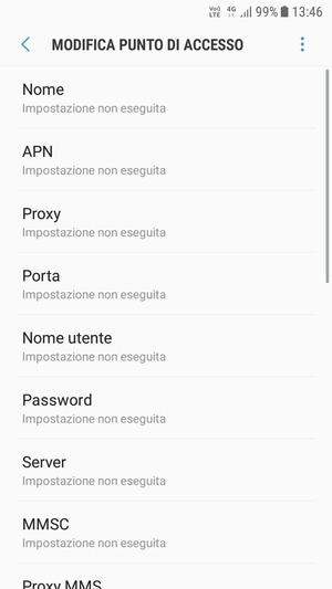 Inserisci informazioni MMS