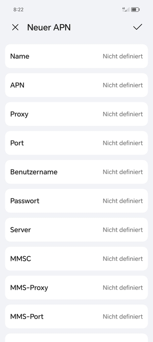 Geben Sie Internet-Informationen ein