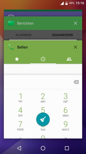 Selecteer het Verwijderen-pictogram om alle actieve apps te sluiten