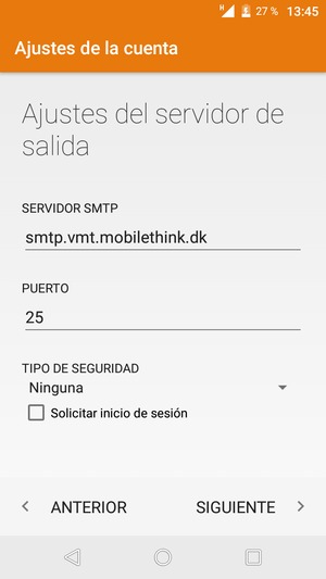 Desmarque la casilla de verificación Solicitar inicio de sesión y seleccione SIGUIENTE