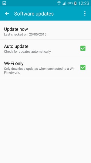 Select Update now