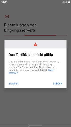 Wählen Sie Erweitert
