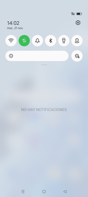 Deslice hacia abajo el menú superior de nuevo