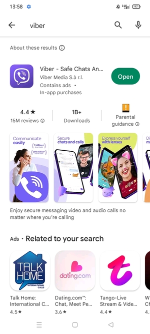 Select the app