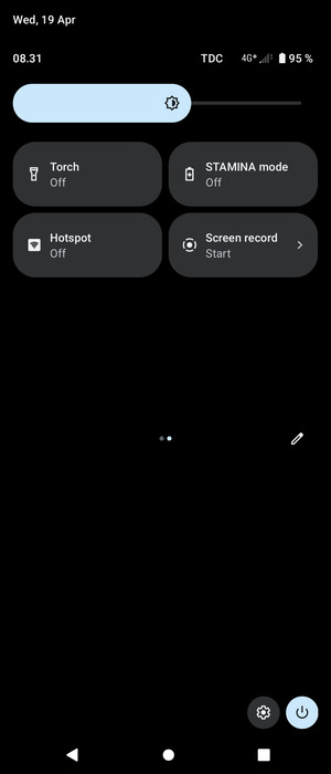 Select STAMINA mode