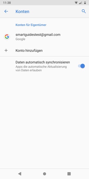 Wählen Sie Ihr Google Konto