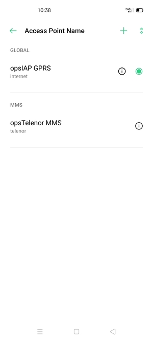Select the Menu button