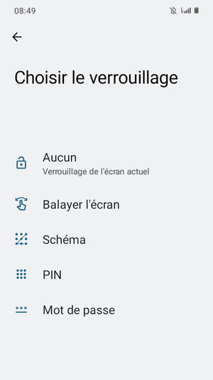 Sélectionnez Schéma