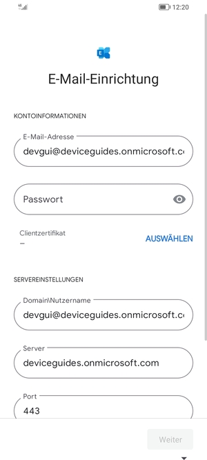 Geben Sie Ihr Passwort ein