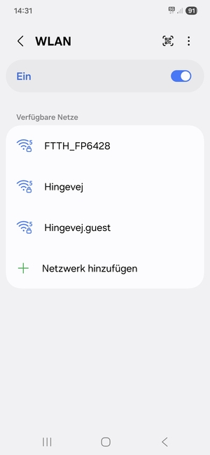 Wählen Sie das Wireless-Netzwerk, zu dem Sie eine Verbindung herstellen möchten