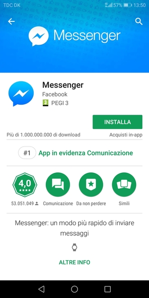 Seleziona INSTALLA