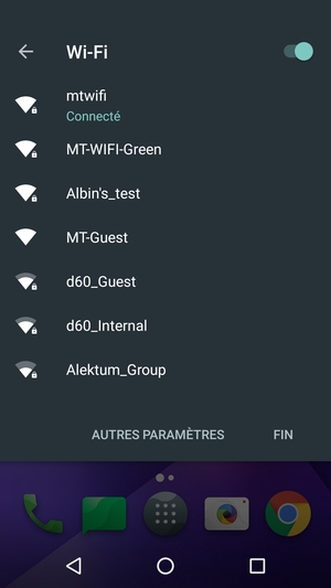 Désactiver Wi-Fi