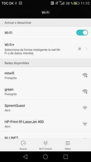 Seleccione la red inalámbrica a la que desea conectarse