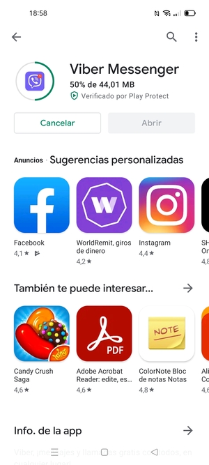 Espere a que el proceso de instalación finalice