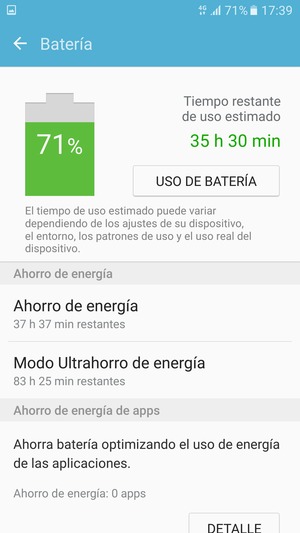 Seleccione Modo Ultrahorro de energía