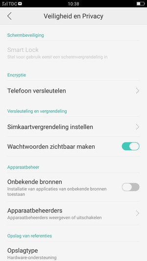 Selecteer Simkaartvergrendeling instellen