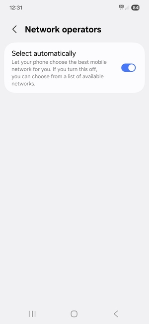 Turn off Select automatically