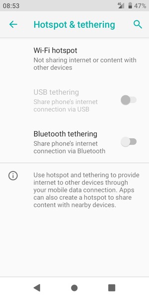Select Wi-Fi hotspot