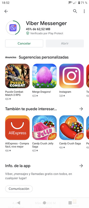 Espere a que el proceso de instalación finalice
