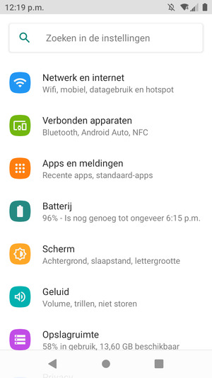 Selecteer Netwerk en internet