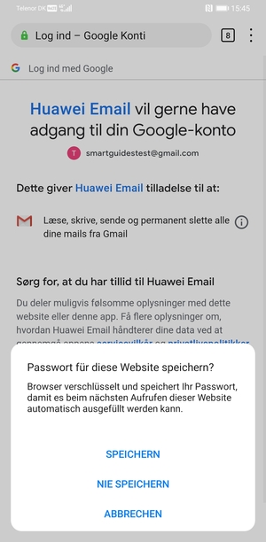 Wählen Sie die gewünschte Option