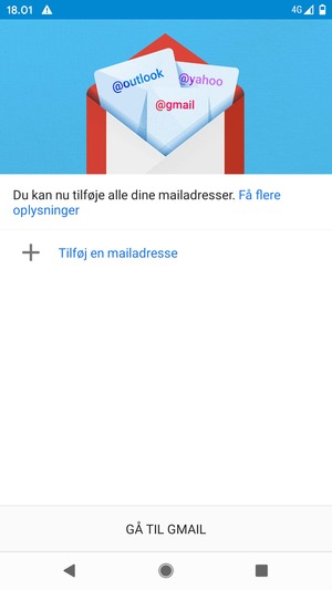 Vælg Tilføj en mailadresse