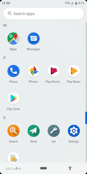 Scroll to and select Settings