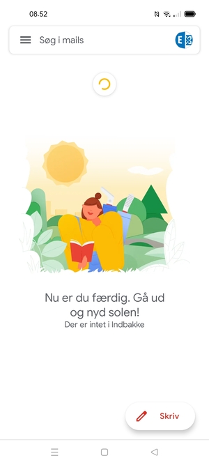 Din konto er klar til brug